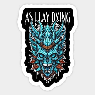 As I lay dying colored skull Sticker